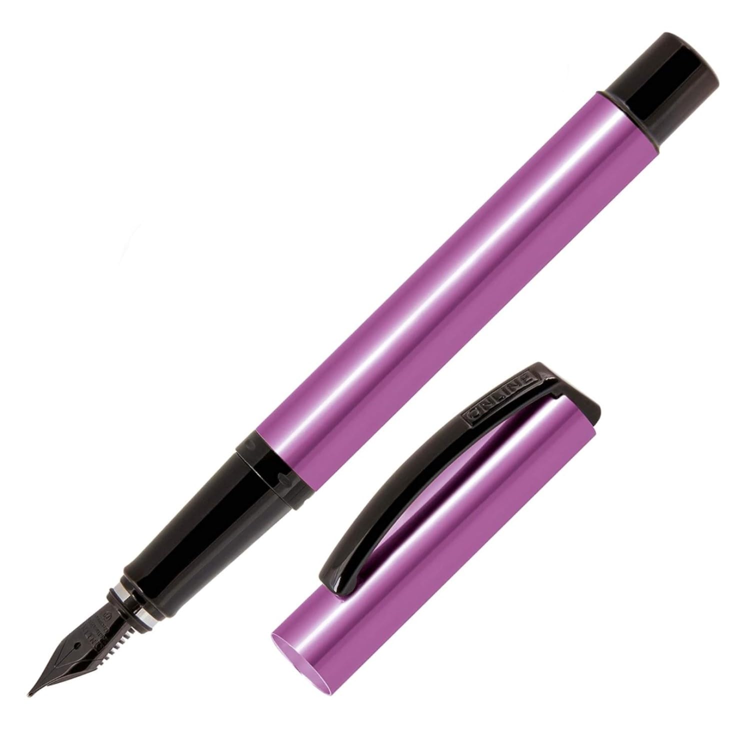 Amazon | ONLINE オンライン 万年筆 F 細字 ビジョン マジック ピンク